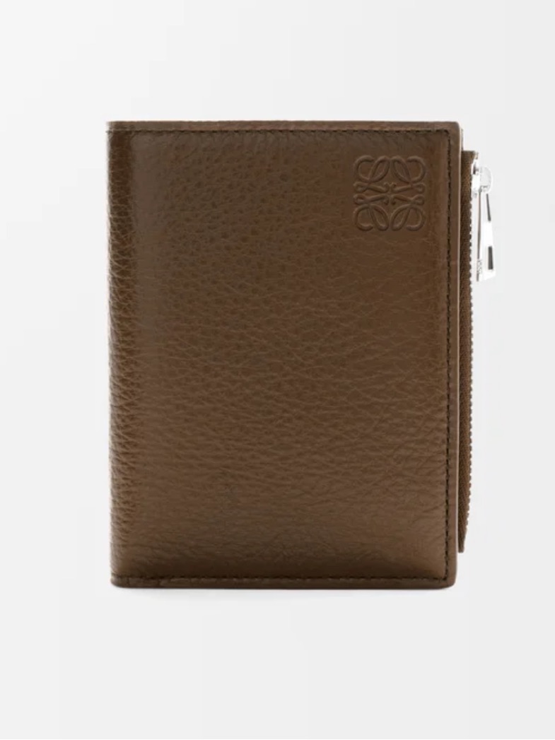 Loewe Slim Compact Wallet In Deerskin